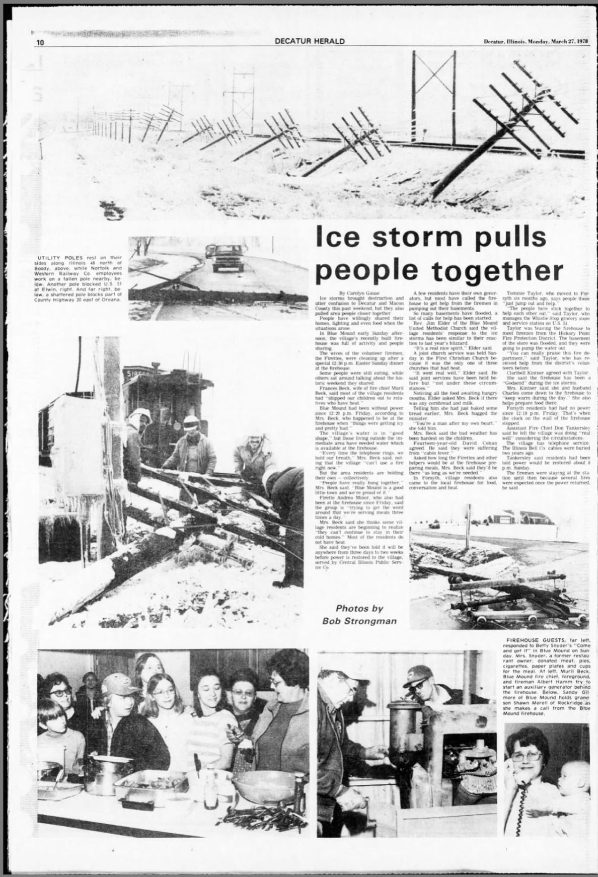 Ice storm pulls people together
